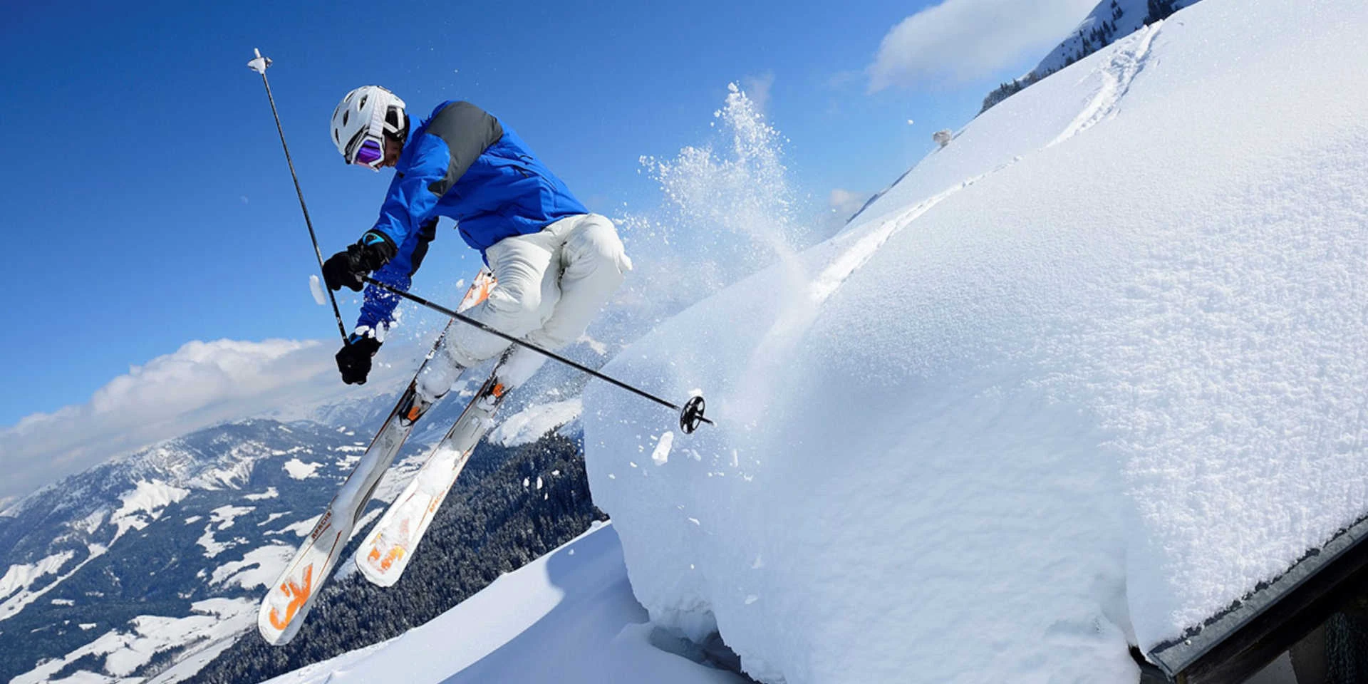 Skifahrer in der Skiwelt am Wilden Kaiser